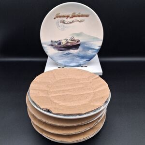 2009 Tommy Bahama Island Racers Dessert Plate Set of 6 ~ 6 1/8” Plates